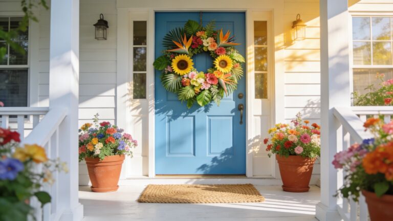 30 Summer Front Door Decor Ideas to Brighten Your Home