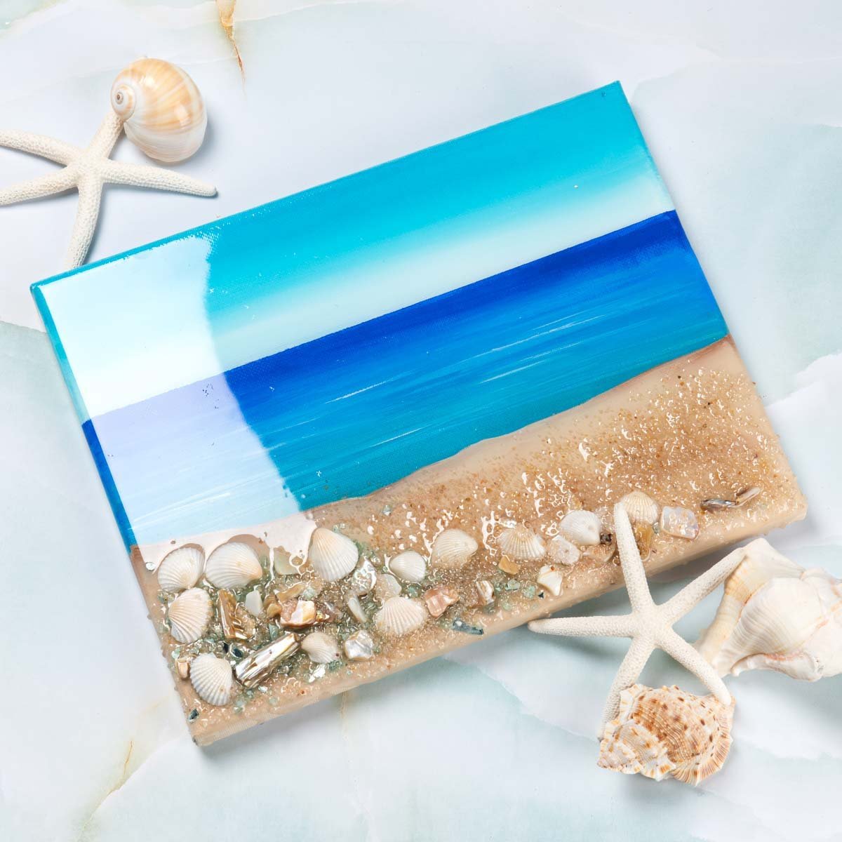 Beach Resin Canvas