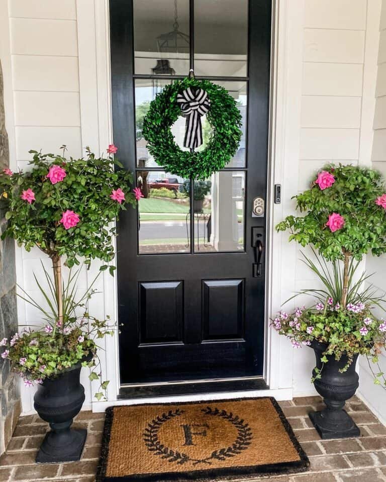 Black Door Wreath