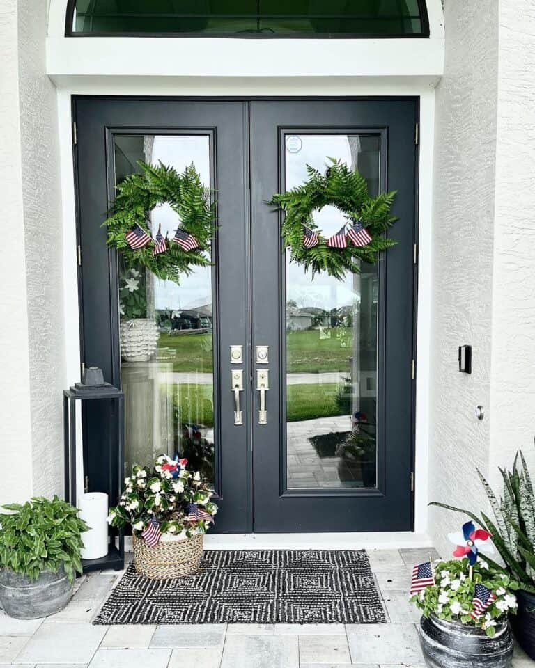 Black French Doors