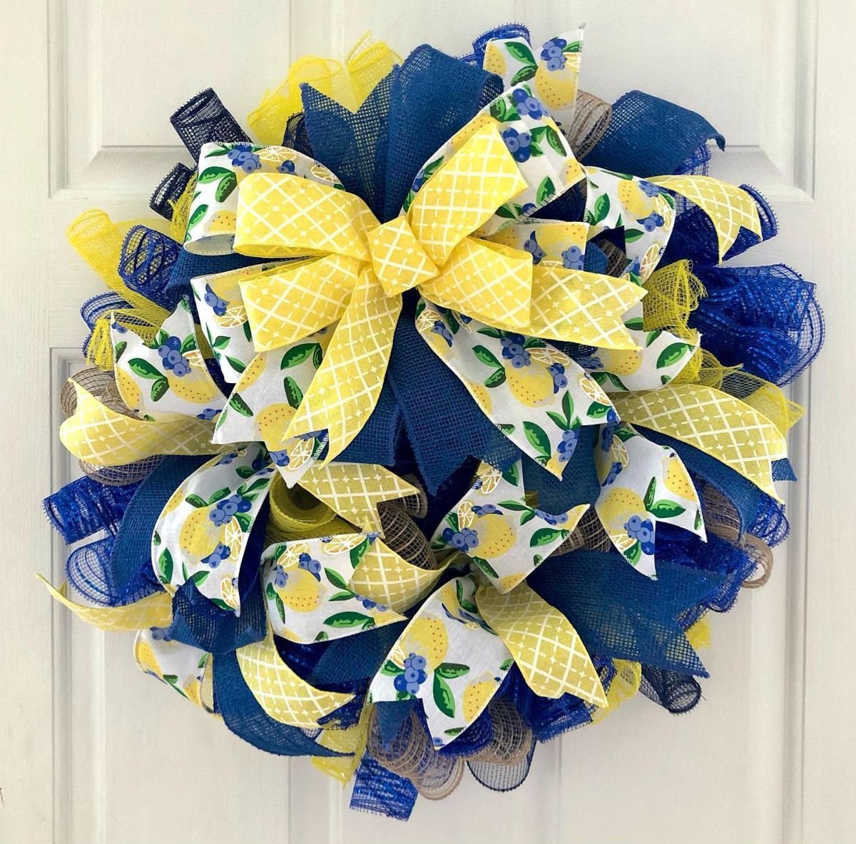 Blue Yellow Wreath