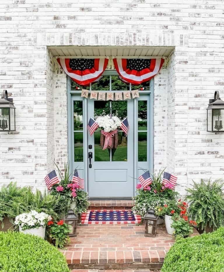 Brick Porch Bunting