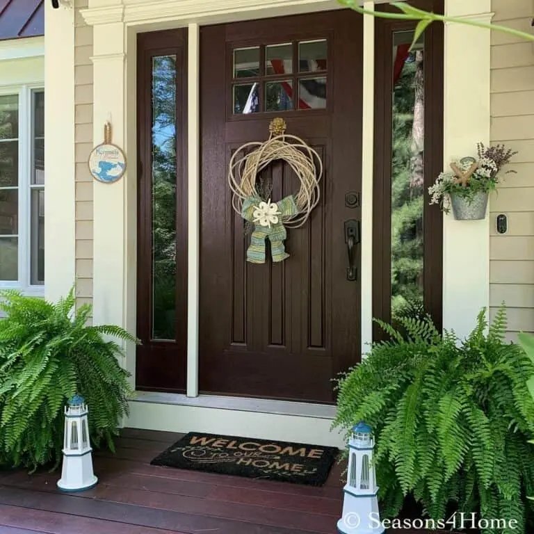 Brown Door Porch
