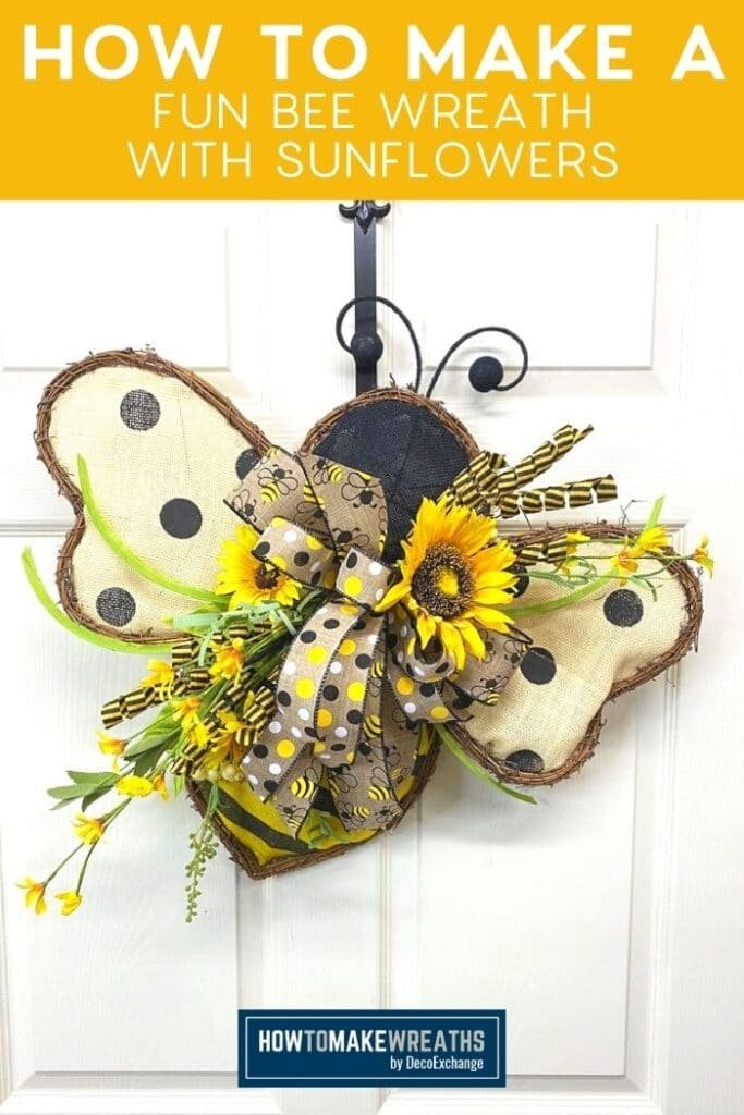 Bumblebee Flower Wreath