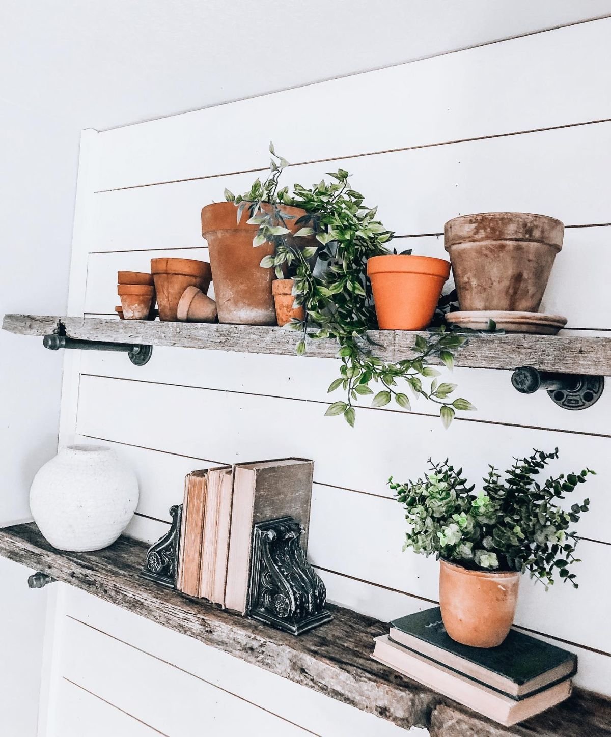 Clay Pot Shelf