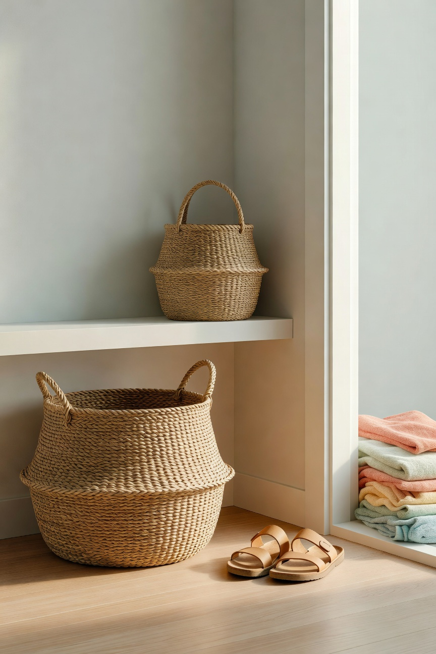 Coastal Woven Seagrass Baskets