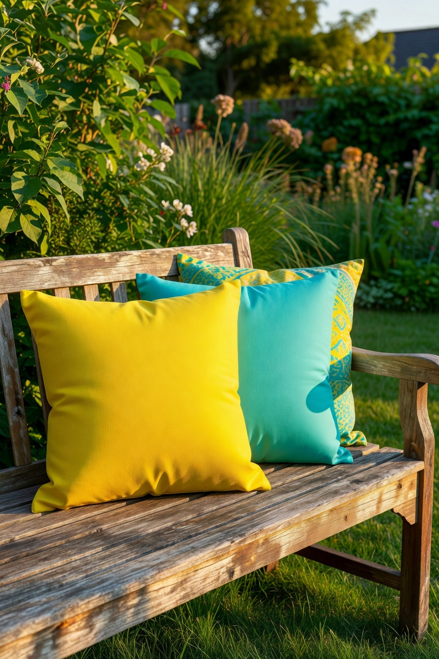 Colorful Outdoor Throw Pillow Refresh