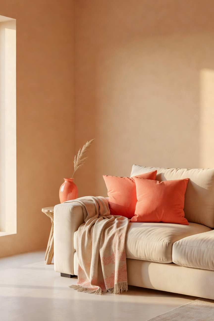 Coral and Sand Color Palettes