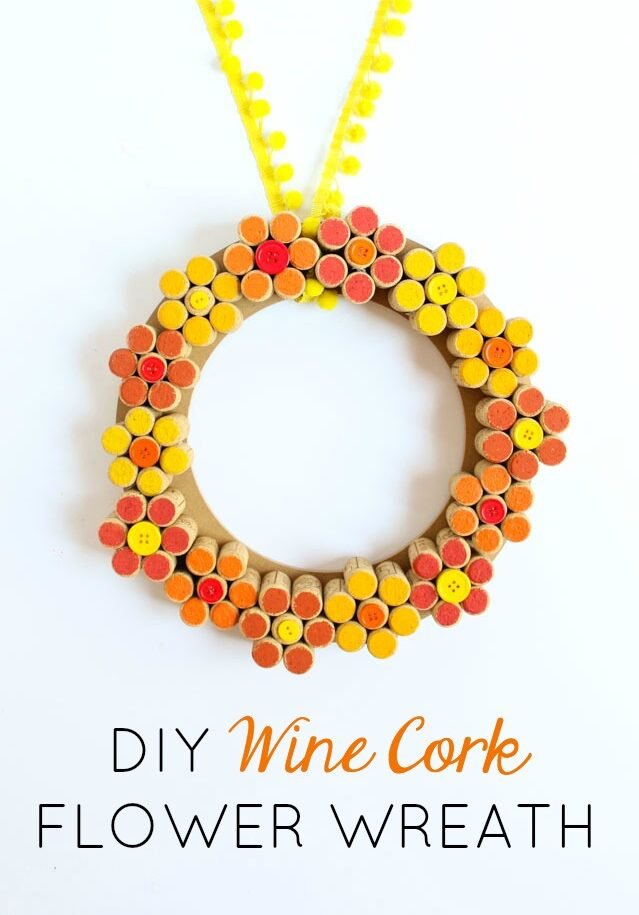 Cork Flower Wreath