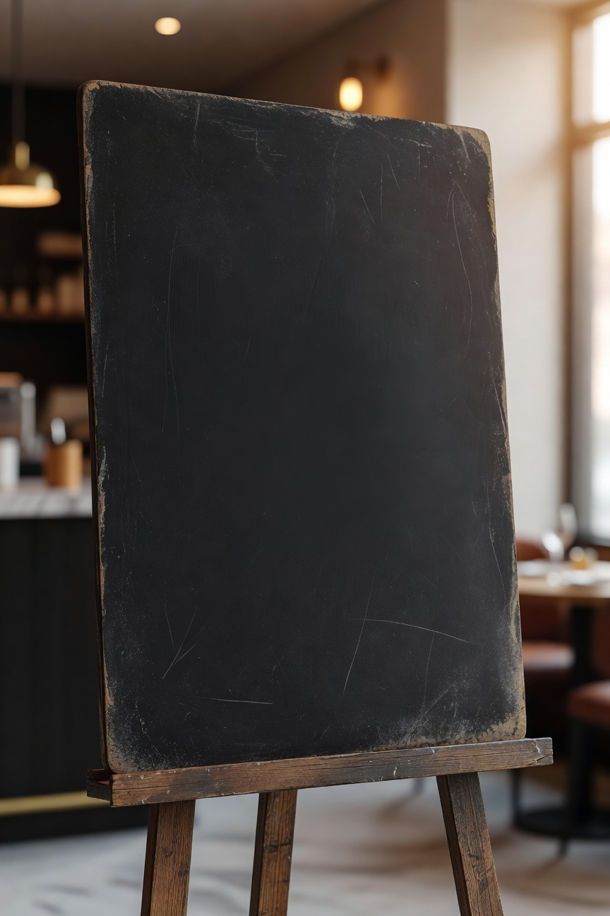 Display a Chalkboard Menu Sign