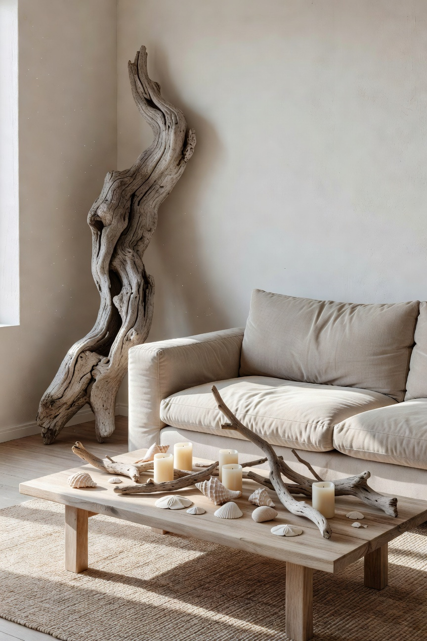 Driftwood Accents for Organic Texture