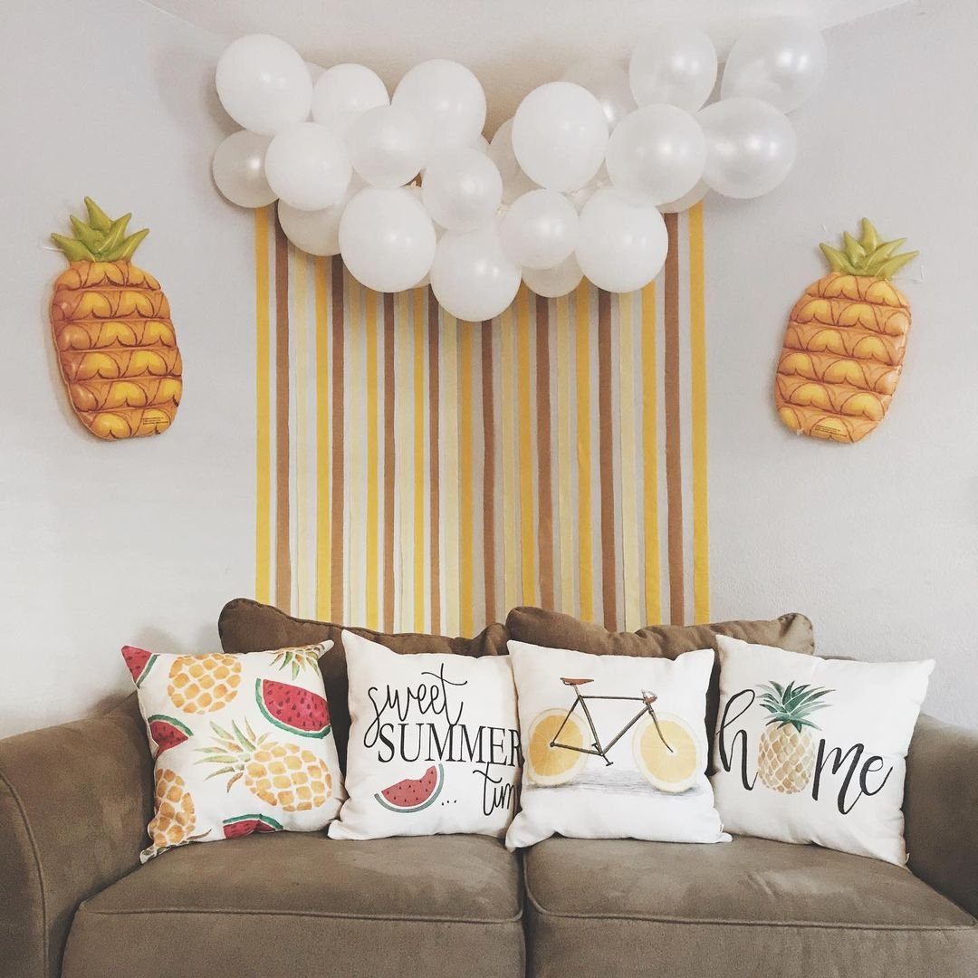 Fruit Print Pillows