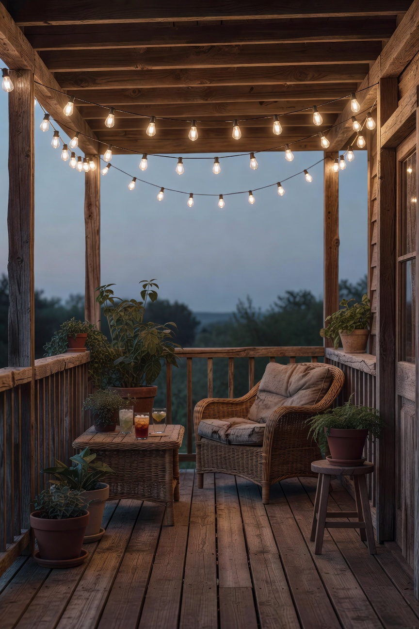 Hang String Lights Overhead