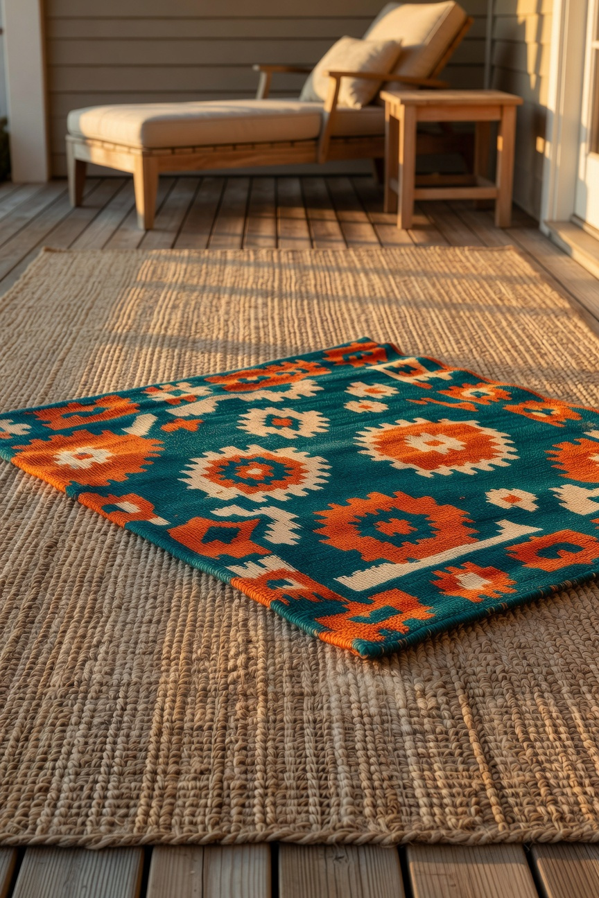Layer Outdoor Rugs Boldly