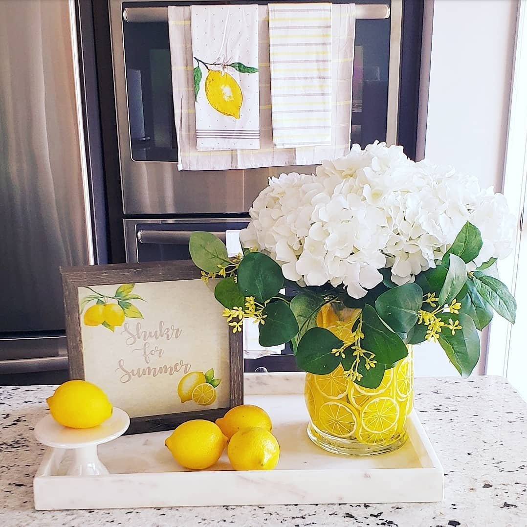 Lemon Hydrangea Vase
