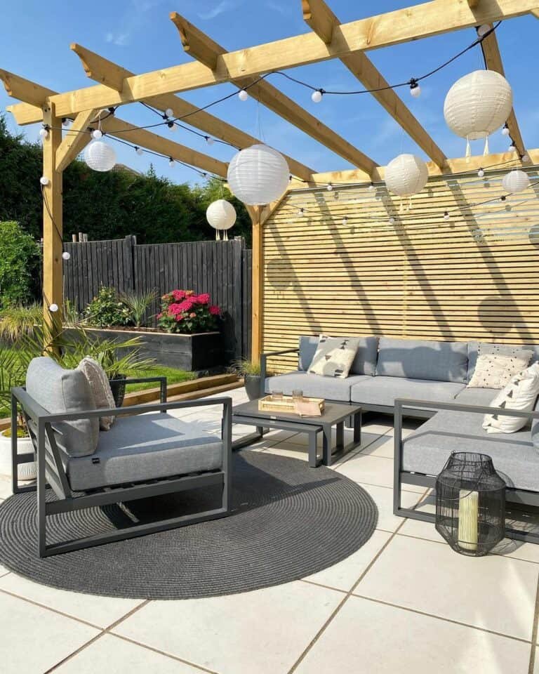Light Wood Pergola