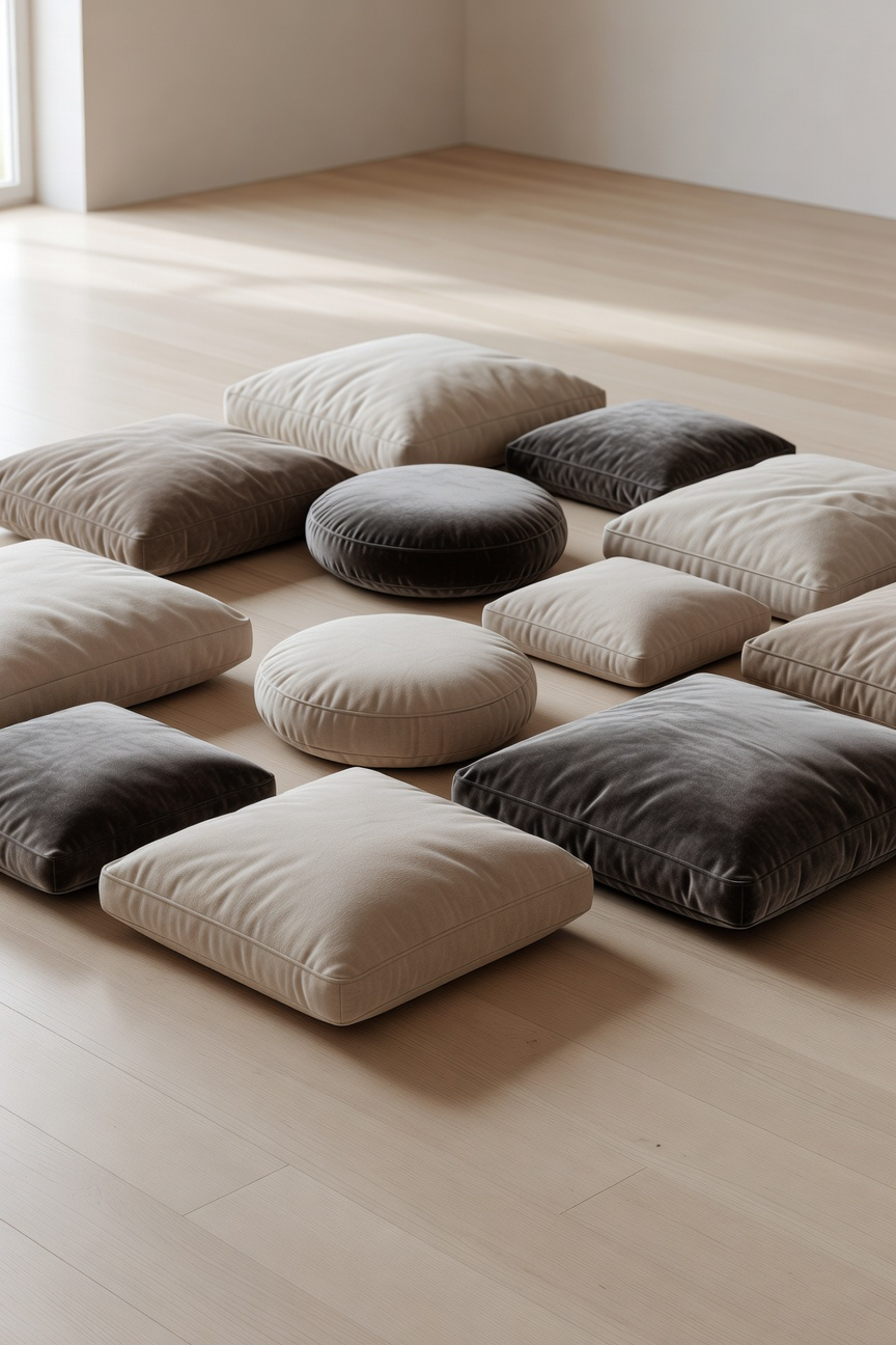 Low Floor Cushion Seating Setup