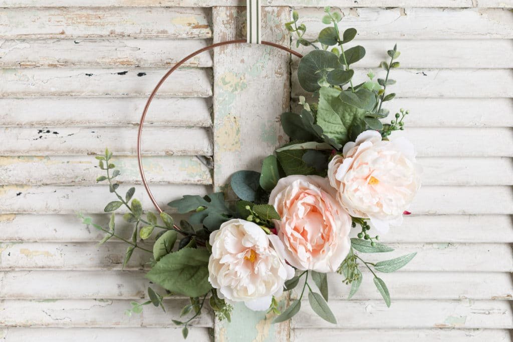 Minimalist Faux Floral Wreath