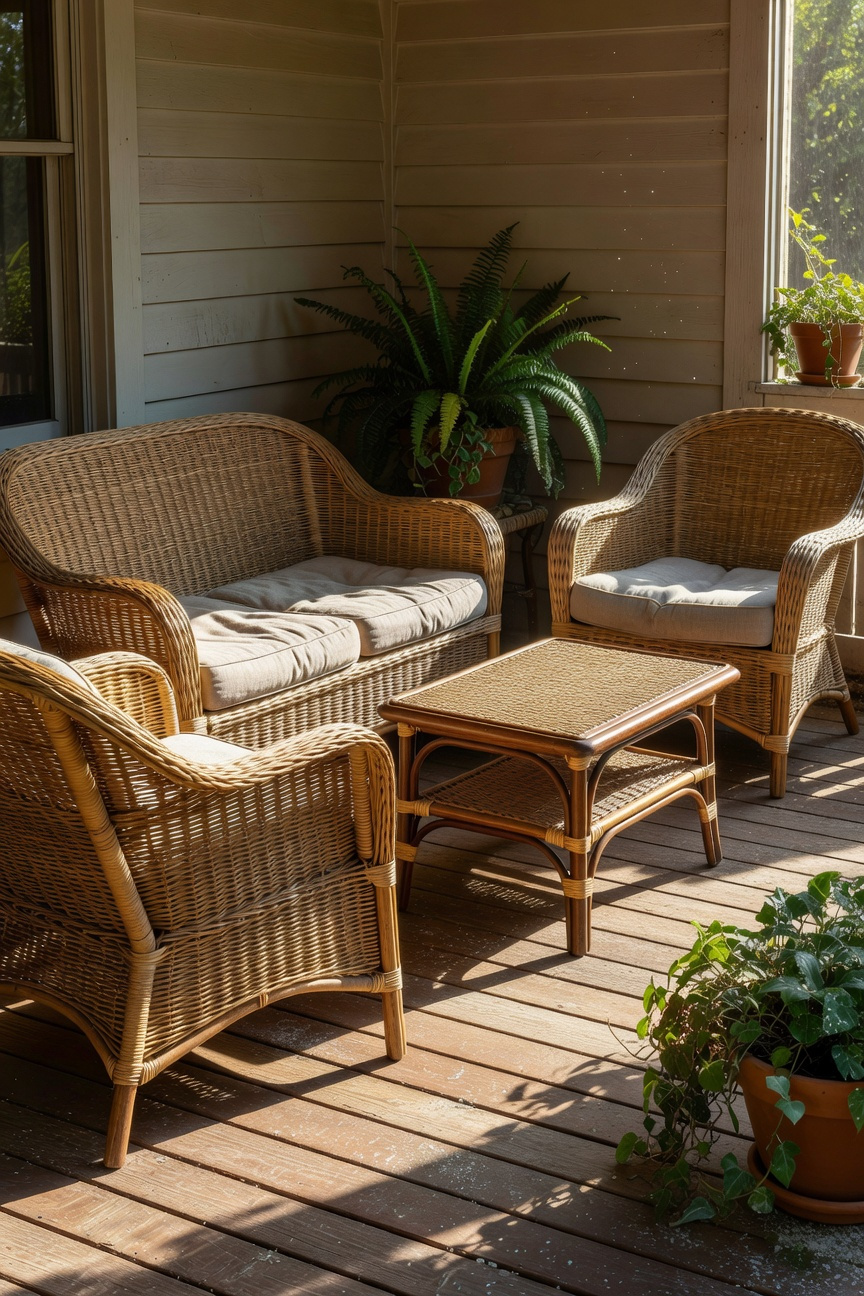 Mix Rattan and Wicker Furniture