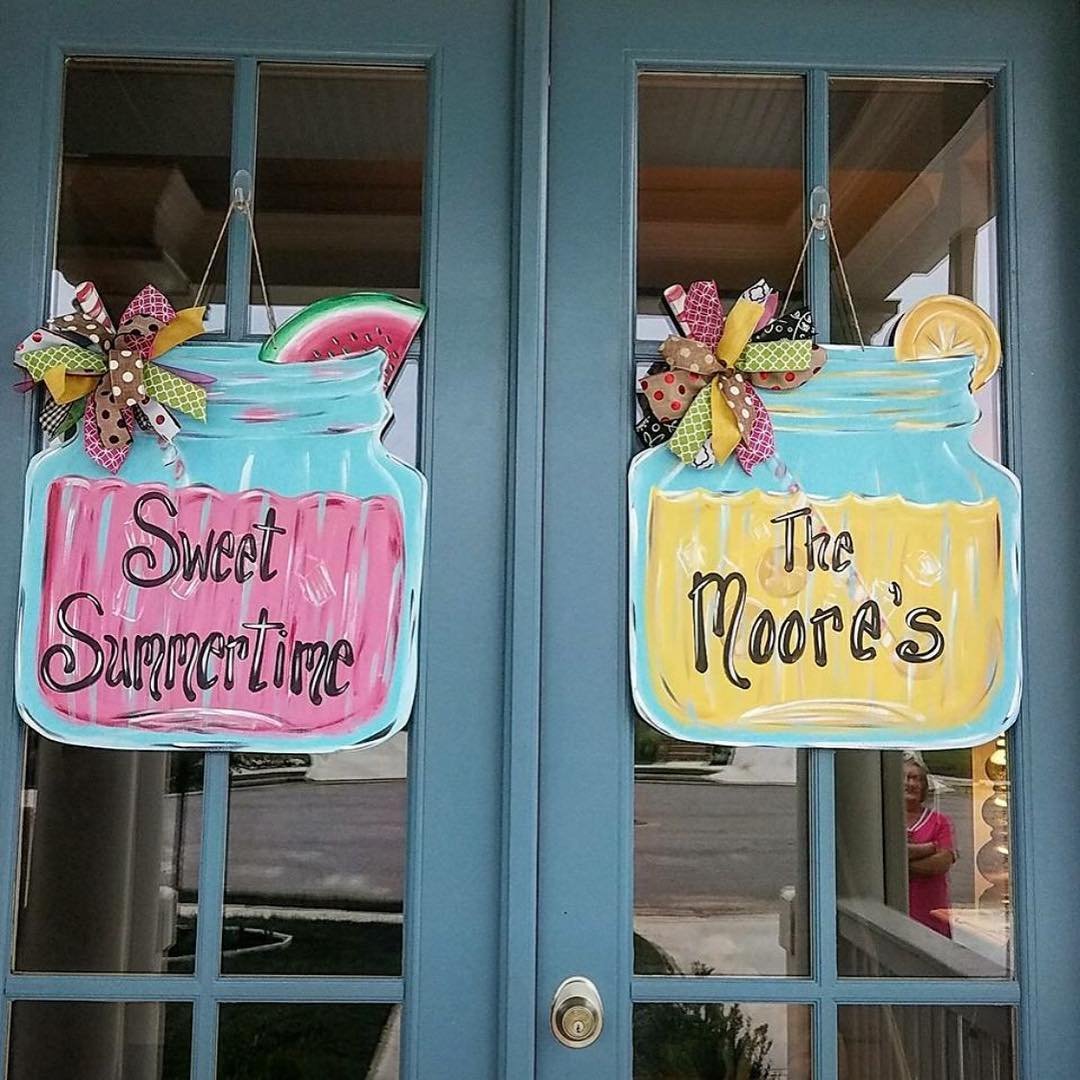 Painted Cardboard Jars