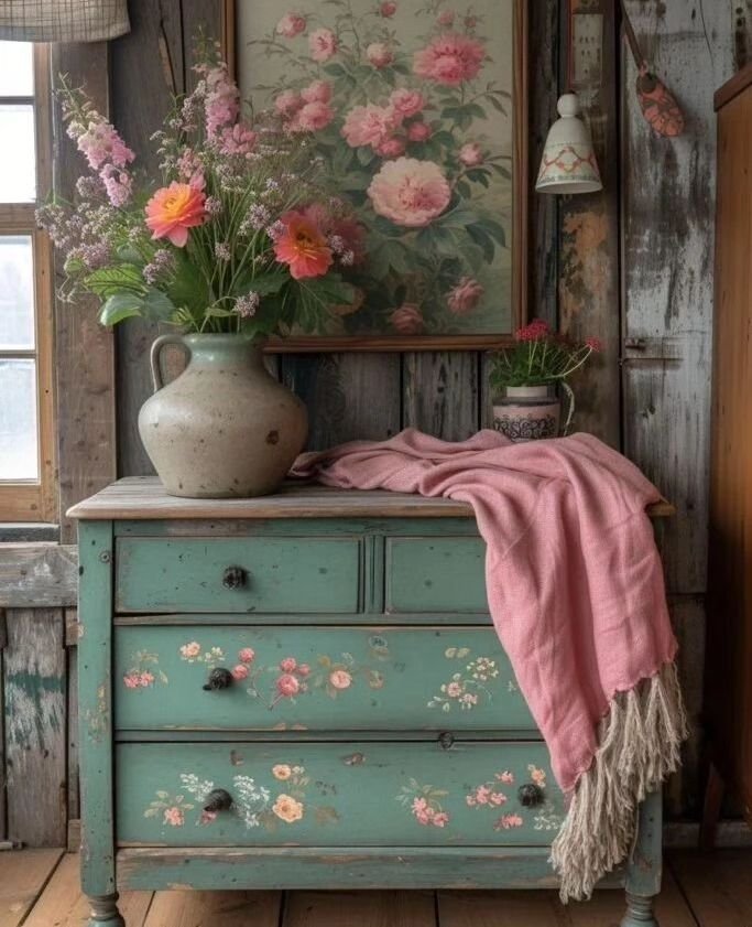 Painted Vintage Drawers