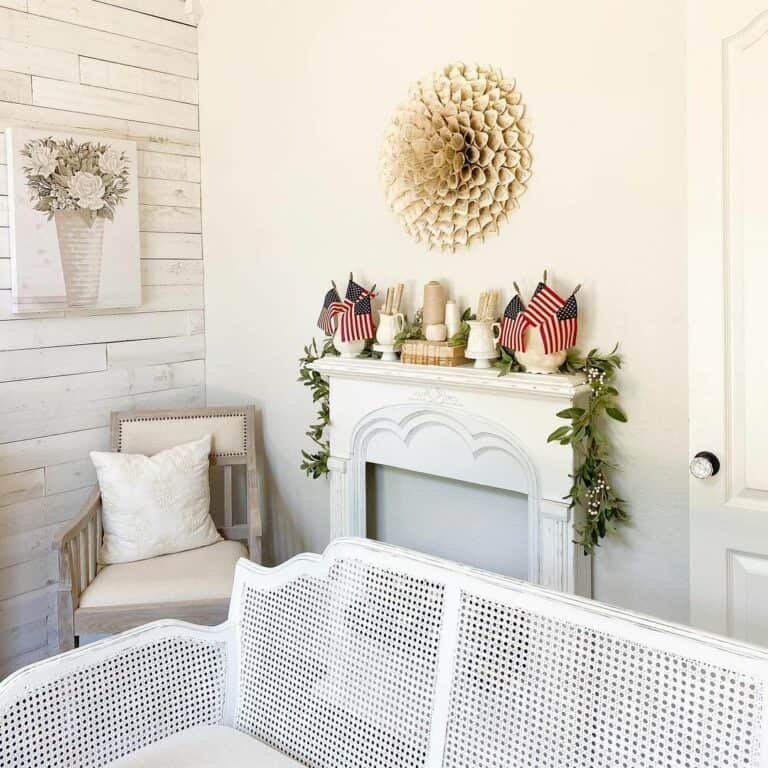 Patriotic Faux Mantel