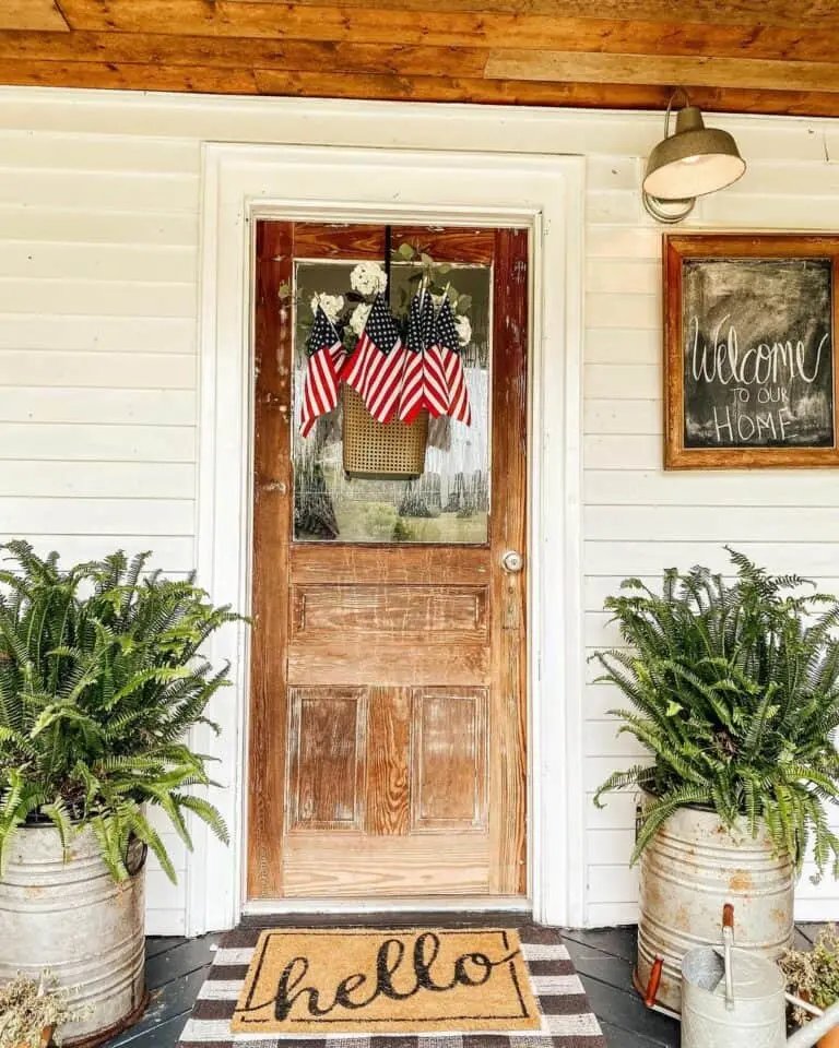 Patriotic Flag Door