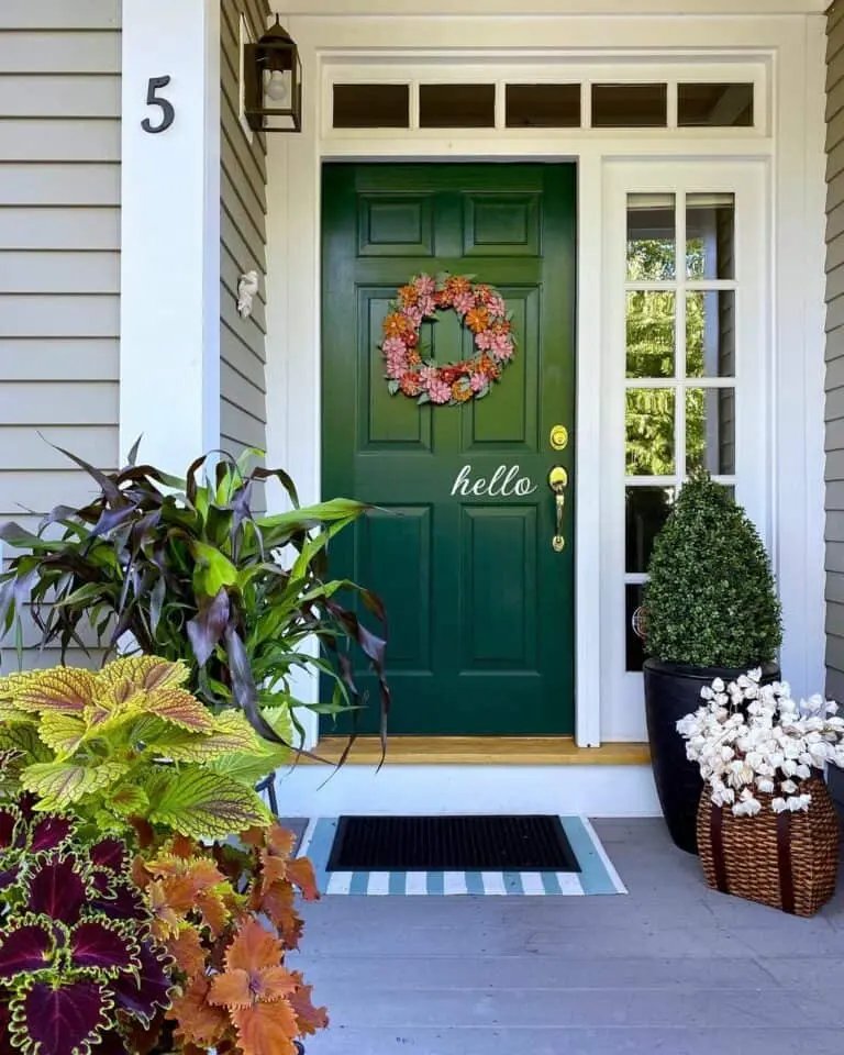 Pinecone Door Wreath