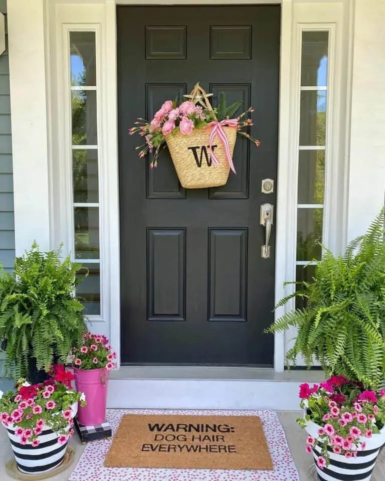 Pink Flower Planters