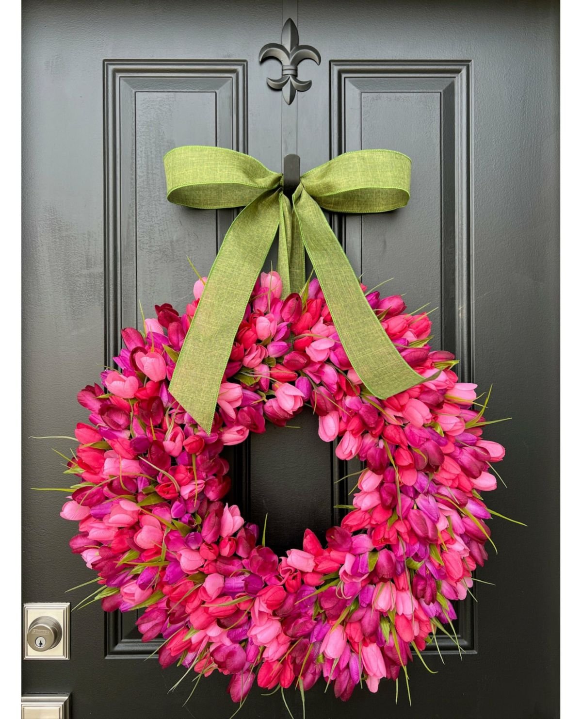 Pink Tulip Wreath
