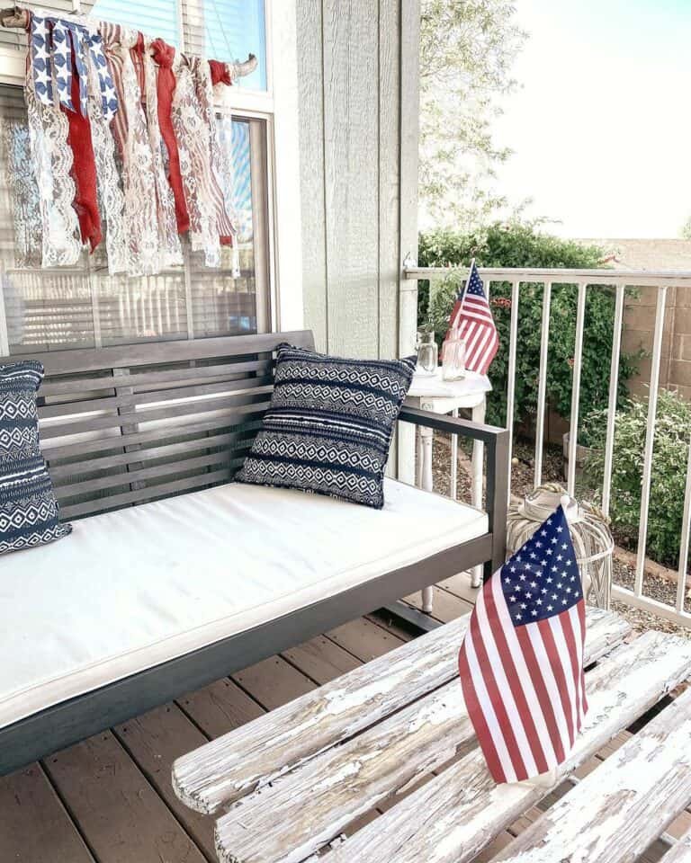 Porch Flag Display