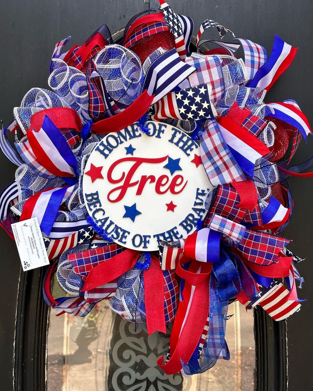 Ribbon Patriotic Wreath