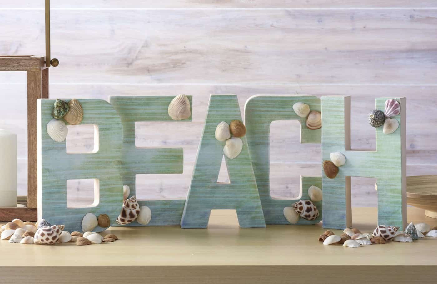 Seashell Letter Signs