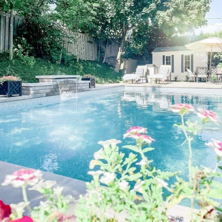 Stone Waterfall Pool