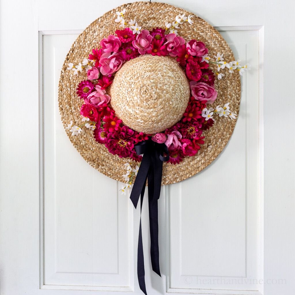 Straw Hat Wreath