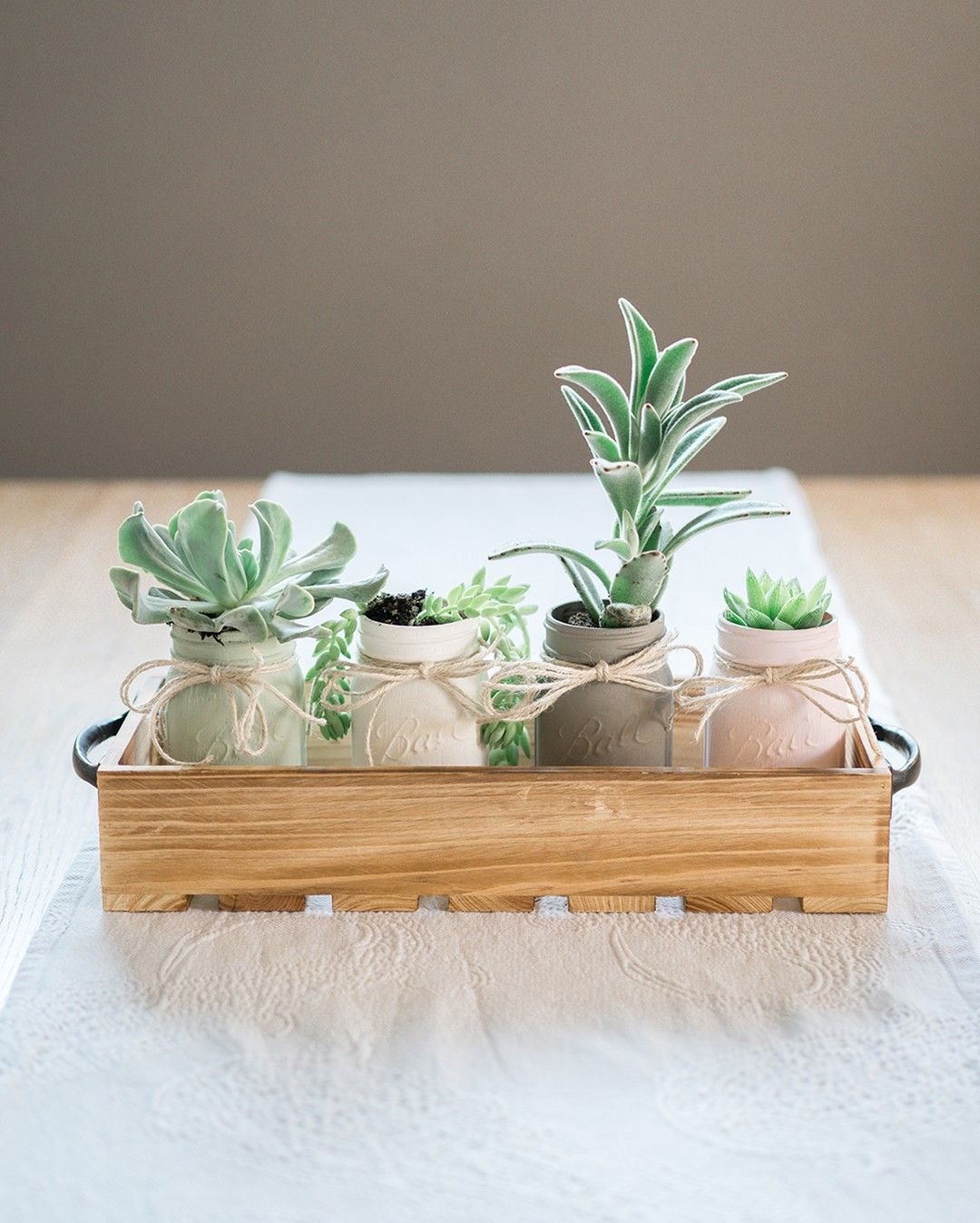 Succulent Mason Jars