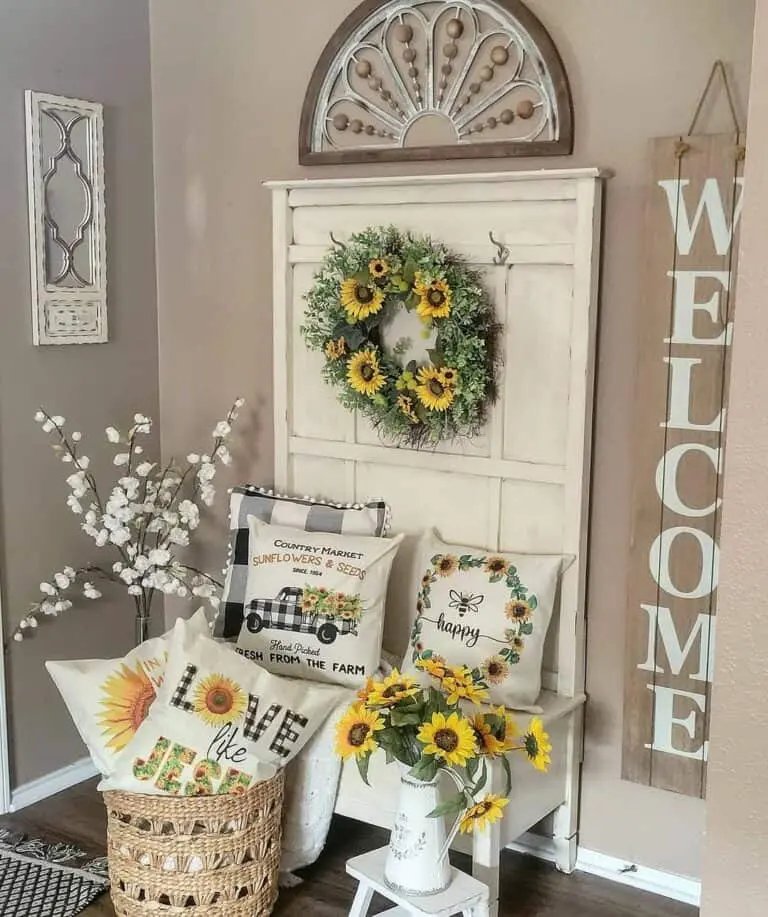 Sunflowers And Pillows