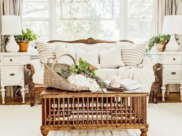 Terracotta Pots, Wicker Basket