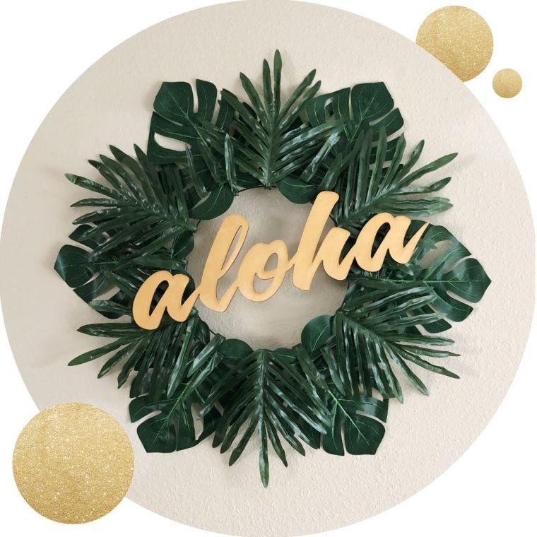 Tropical Palm Wreath