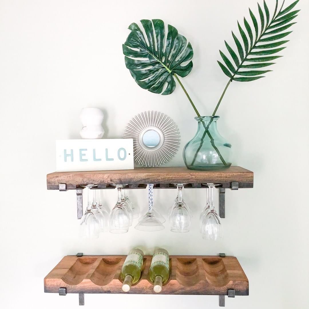 Wall-Mounted Wine Rack