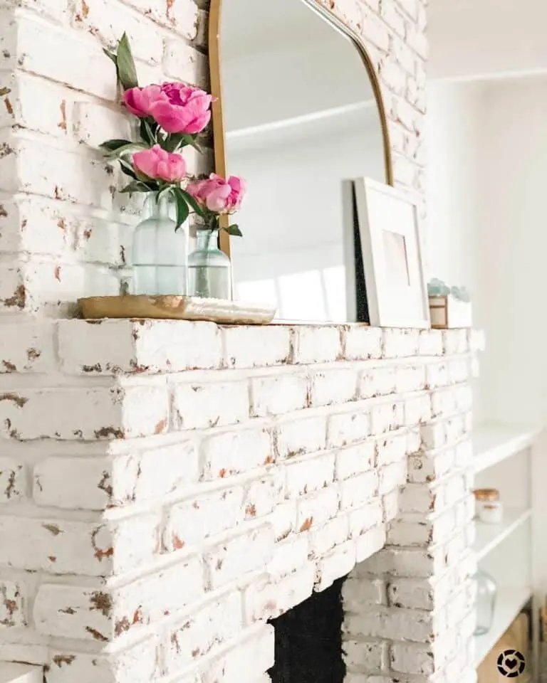 White Brick Fireplace