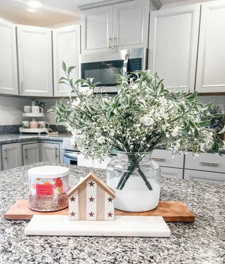 White Flowers, Wooden House