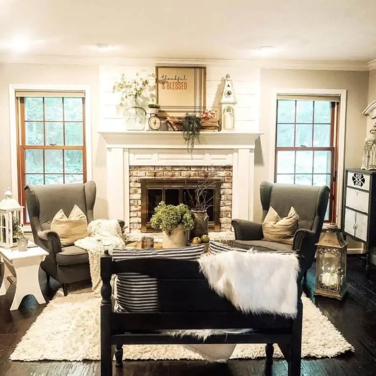 White Mantel Farmhouse