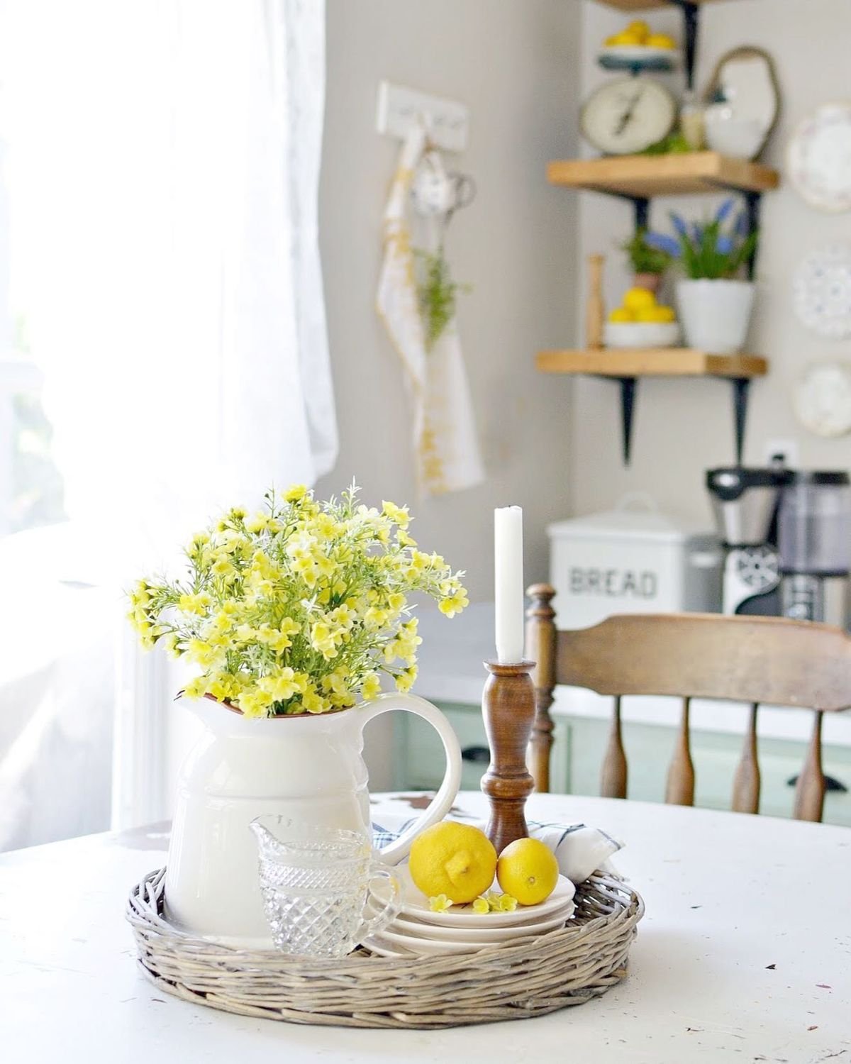 Wicker Basket Centerpiece