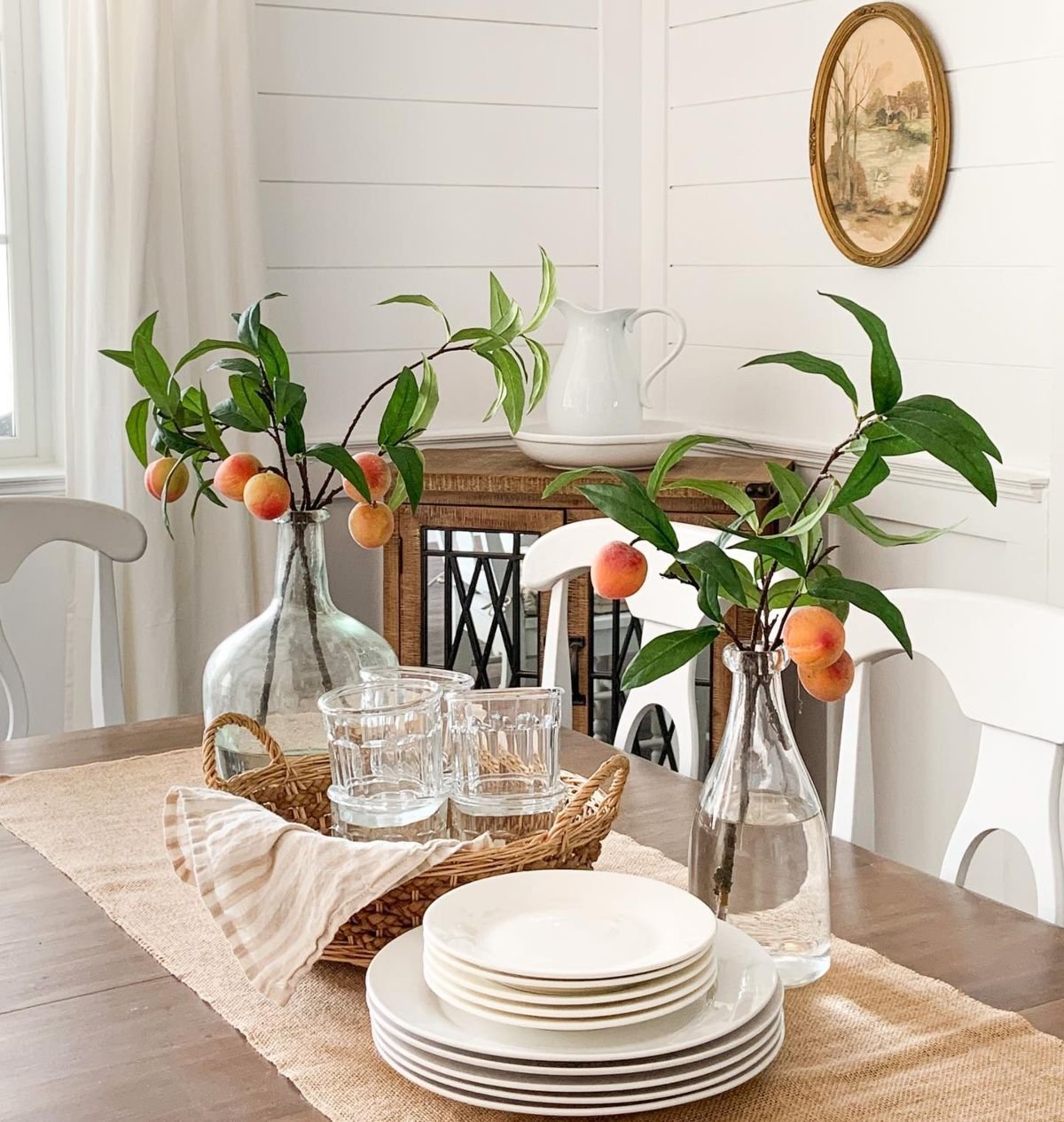 Wicker Basket Centerpiece