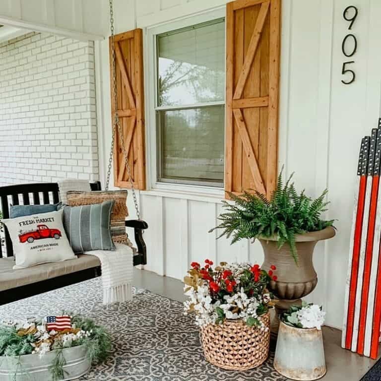 Wicker Basket Flowers