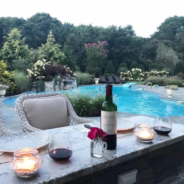 Wicker Poolside Seating