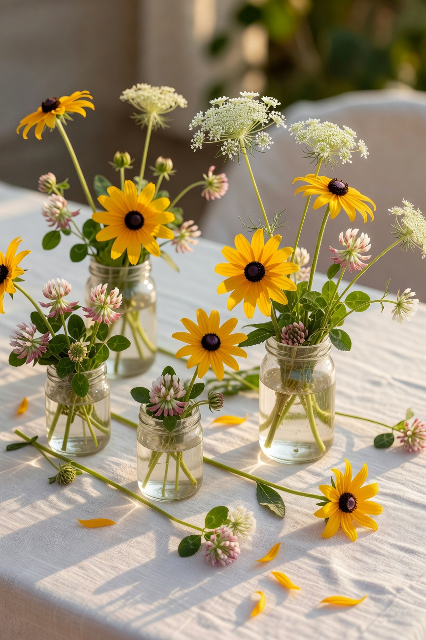 Wildflower Meadow Inspired Arrangements