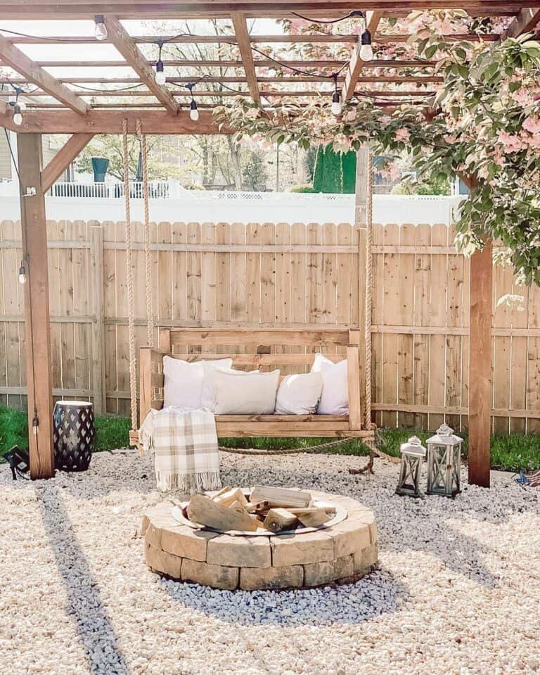 Wood Swing Gazebo