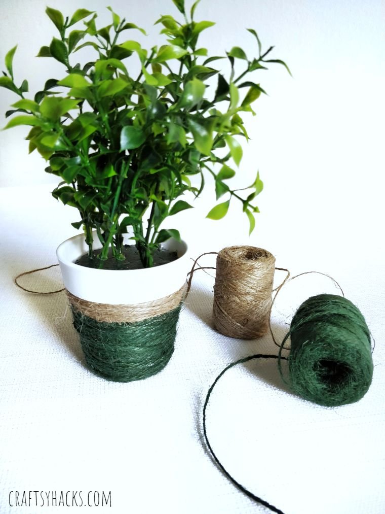 Yarn Clay Pots